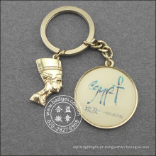Keychain egípcio da imagem, anel chave feito sob encomenda do metal (GZHY-KC-021)